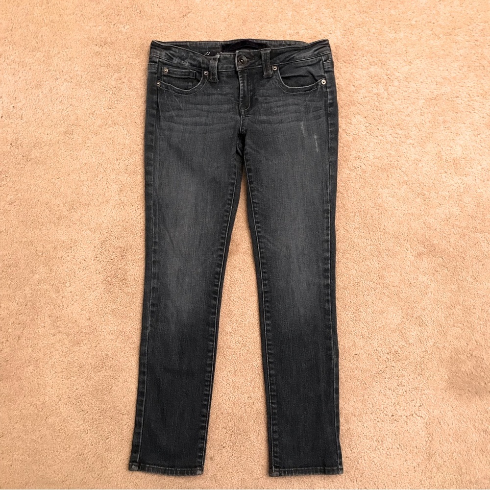 Refuge Distressed Denim Blue Jeans Womens Size 5 Short Low Rise Skinny